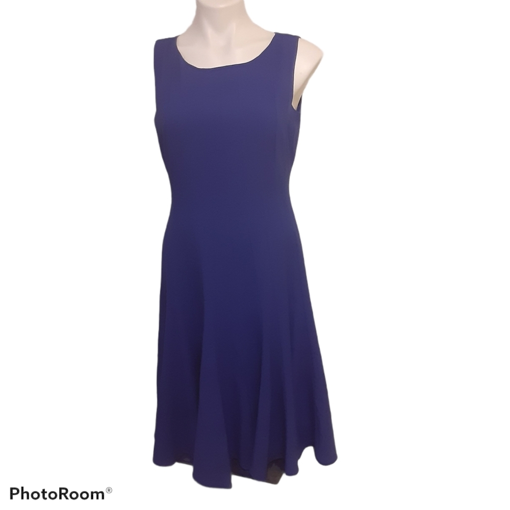Calvin Klein Collection Blue Scoop Dress